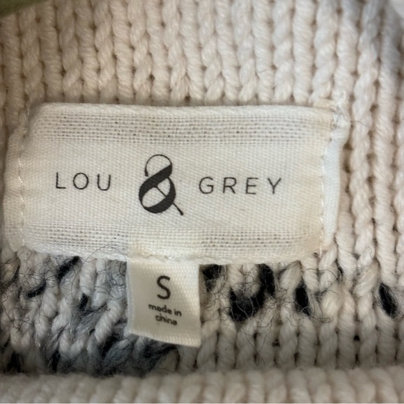Lou & Grey Fringe Out Mock Neck Sweater, Size Small - Picture 14 of 16